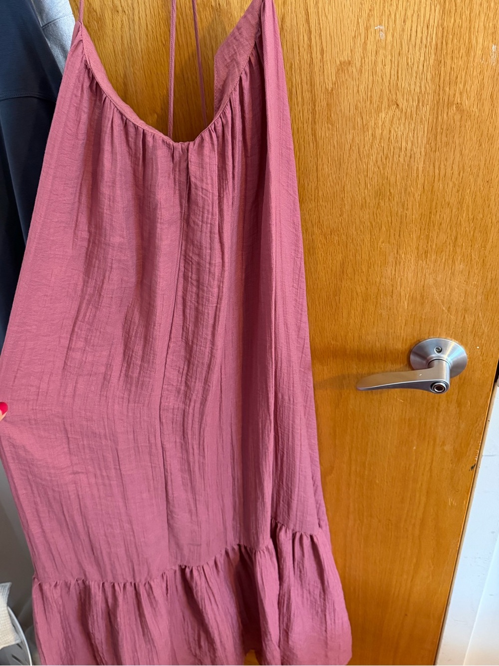 Zara Mauve Strapless Tiered Sundress